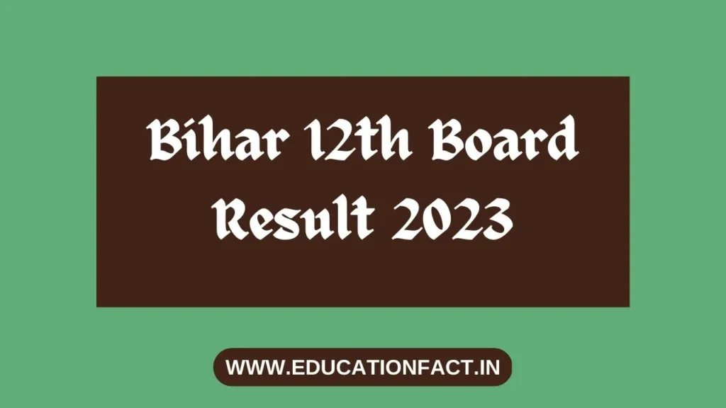 bihar 12th board result 2023